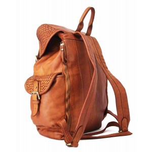 251■ Vintage Freizeitrucksack Reiserucksack Leder für Damen und Herren. Schwarz Braun Grün 